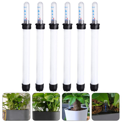 Veemoon 6pcs Plant Pot Water Level Indicator, Flower Pot Water Reminder Plant Moisture Meter Display Gauge for Planter System (180ml,7.8inch)