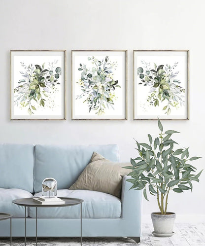Artificial Eucalyptus Tree in White Pot – 3FT Faux Indoor Plant for Home Décor, Modern Greenery for Living Room, Bedroom, Office – Realistic Silk Leaves, Minimalist Planter
