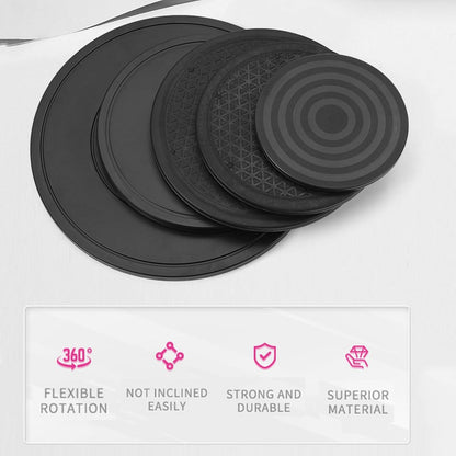 Lazy Susan Turntable 8/10/12/16 Inch Heavy Duty Rotating Swivel Stand Turntable 360 Degree Swivel Base Round with Steel Ball Bearings for TV, Laptops, Art Craft, Speakers(8 in)