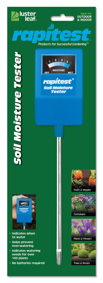 Luster Leaf/Rapitest Soil Moisture Tester for Containers, Lawns and Gardens