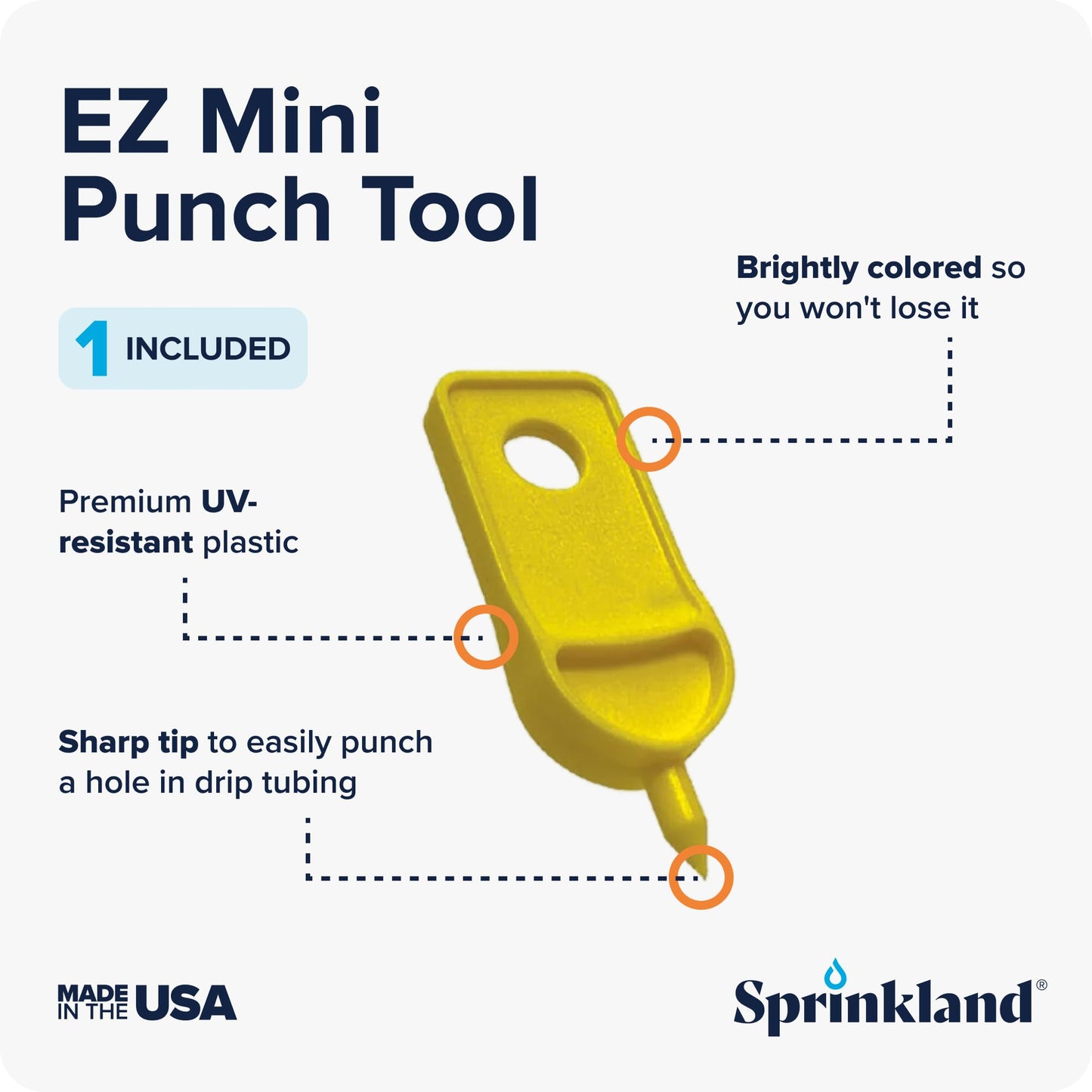 Sprinkland® 1/4" Dripline | Made in USA | 100' ft. Roll | 6" Emitter Spacing | Drip Irrigation Fittings Included