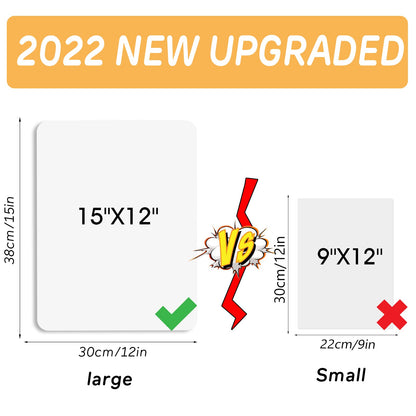 Stondino 12 Pack Big Dry Erase Lapboard- 2023 Edition 12 x 15 inch Large Double-Sided White Boards Office & School Supplies for Teachers/Students/Children/Classroom, Reusable Double-Sided Whiteboard