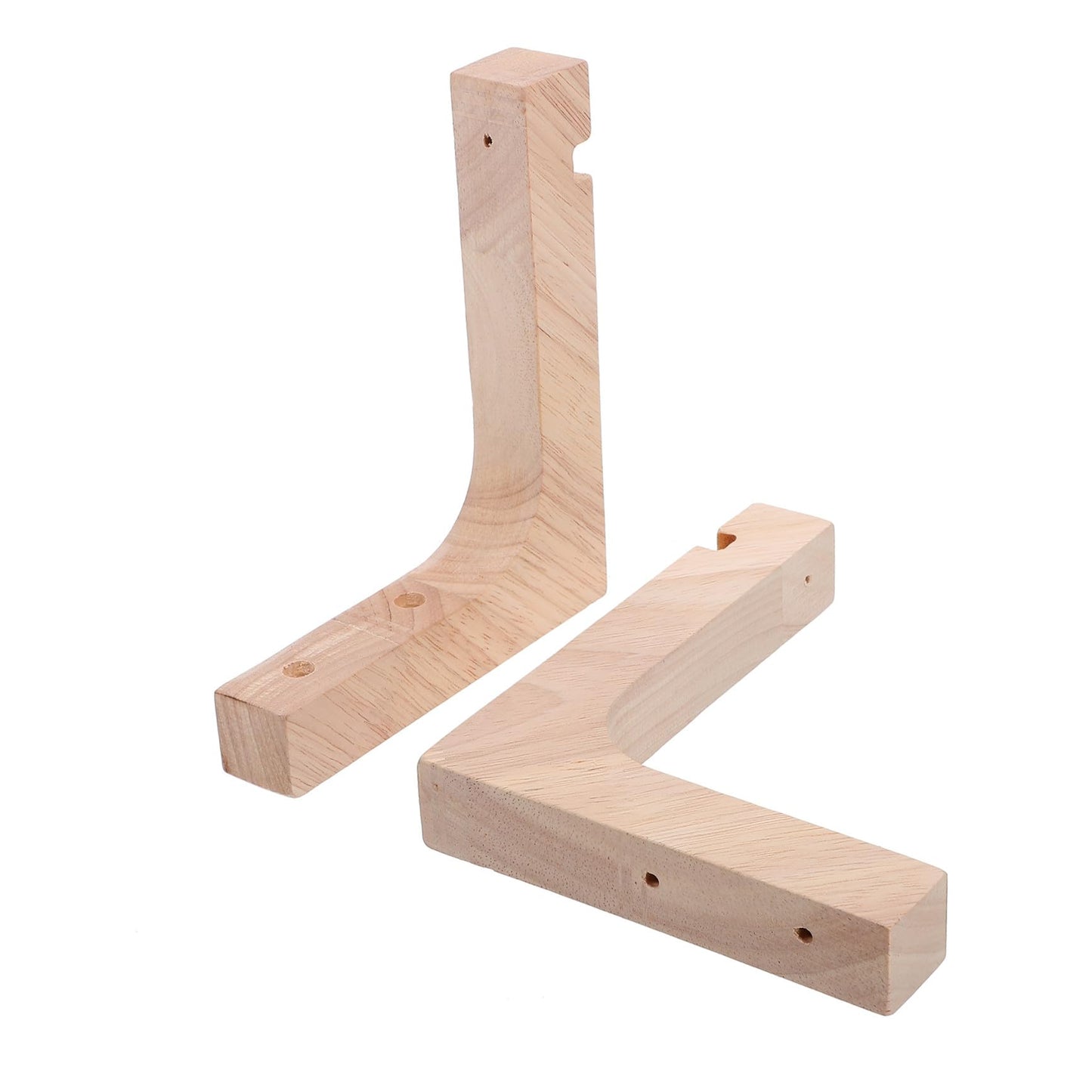 Toddmomy 2pcs Wooden Hanging Plant Brackets Wall Hooks for Indoor Outdoor Plant Hangers Heavy Duty Flowerpot Support with Natural Wood Finish