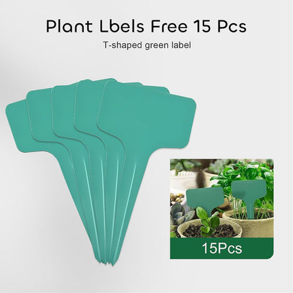 GROWNEER 288 Cells Peat Pots Seed Starter Trays 24 Packs Biodegradable Seedling Pots Germination Trays Organic Plant Starter Kit with 15 Pcs Plant Labels
