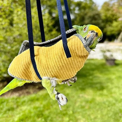 Portable Bird Traval Carrier Bag, Ultra-Soft Bird Diaper Flight Suit for Small Medium Parrots, Escape Resistant Outdoor Harness Vest, for Daily Outdoor & Nail Trimming, Ideal Gift for Birds Lovers