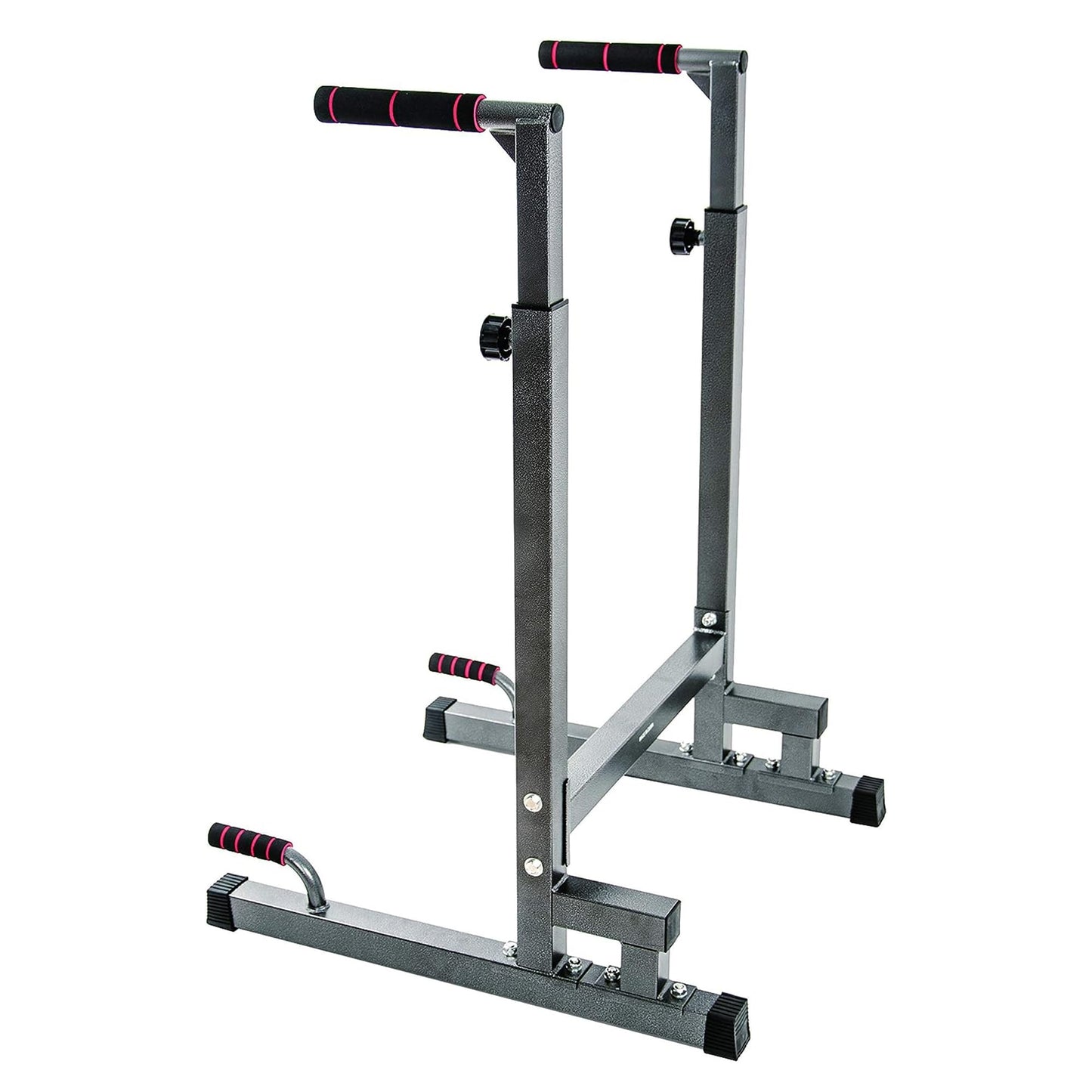 BalanceFrom Steel Frame Dip Station with Adjustable Height, 500 Pound Weight Capacity – Upper Body Workout Home Gym Equipment for Triceps, Push & Pull Ups, Leg Raises, and Bench Press