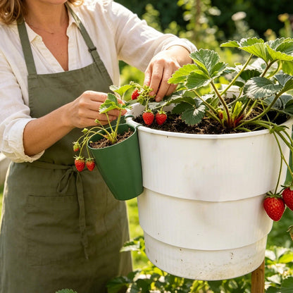 Propagation Cups 2-in-1 Wall Hanging Rooting Cup Kit, 10 Pcs Strawberry Propagation Cups for Easy Plant Propagation, Space Saving for Garden Balcony Greenhouse Use (3.5 in)
