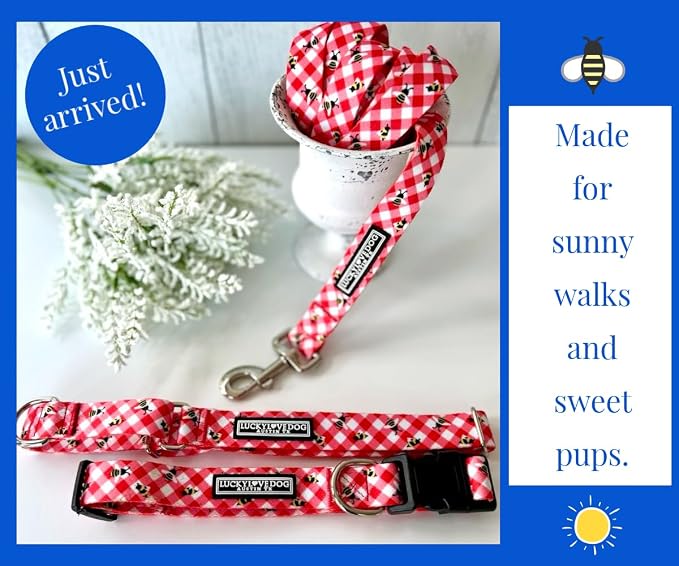 Lucky Love Dog - Adjustable Dog Collar with Easy Click Buckle for Small Ones, Durable, & Comfortable for Male & Female Dogs, Pet Collar for Puppies & Adult Dogs - Bailey, XS