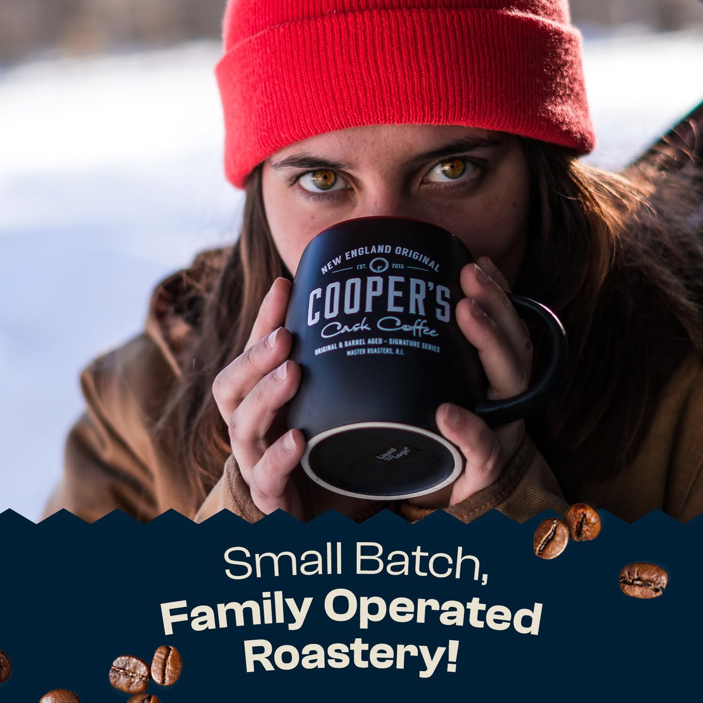 Bourbon & Whiskey Barrel Aged Coffee Box Set - 4-Bag Roasted Coffee Sampler- Bourbon Colombian, Malt Whiskey Sumatra, Rye Whiskey Ethiopian, Rum Barrel Rwanda, (Whole Bean, 4 Ounce (Pack of 4))
