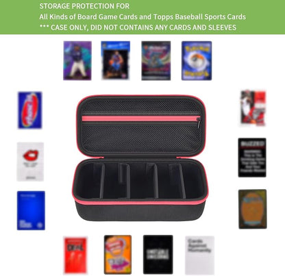 ALKOO Premium 900+ Trading Card Carrying Case - Hard Shell TCG Travel Storage Bag with Dividers & Shoulder Strap - Holds 900+ Sleeved Cards or Deck Boxes - Compatible with MTG & Sports Cards