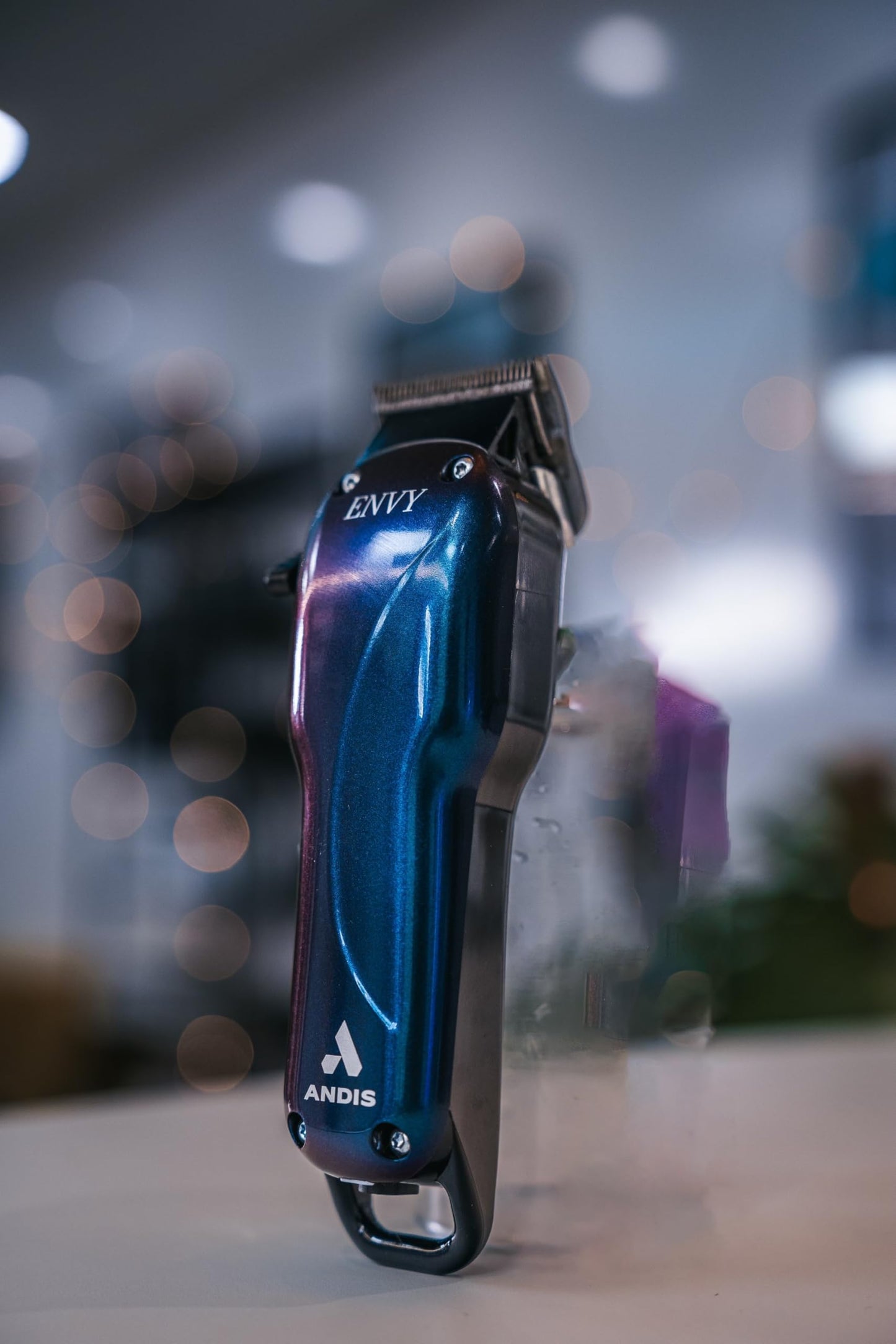 Andis 560974 Limited Edition Slimline Pro Cord/Cordless Beard Trimmer, Lithium Ion T-Blade Trimmer, Close Cutting T-Blade Zero Gapped, Galaxy