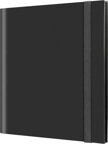 GEAoffice Card Binder, 12 Pockets Trading Card Album Folder, 624 Side Loading Pocket Binder for Yugioh, MTG, TCG, Black