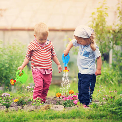 TOYANDONA 3pcs Toy Watering Can for Kids - Plastic Watering Cans Garden Flower Water Pot for Spring Summer Outdoor Bath Beach Sand Toys (Random Color)
