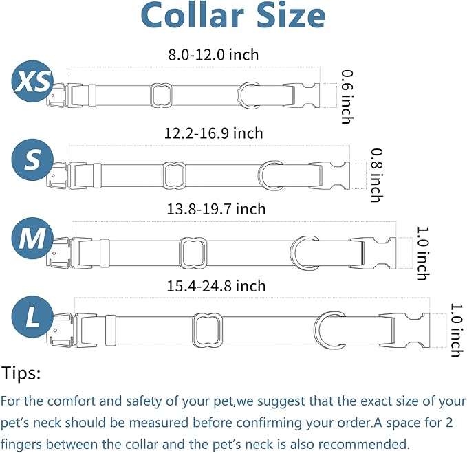 Soft Leather Dog Collar and Leash (6.6') Set - Stylish Rose Gold Heavy Duty Metal Buckle, 4 Adjustable Lengths Leash for Small Medium Large Dogs - Comfortable & Easy to Clean Grey L(15.4"-24.8")