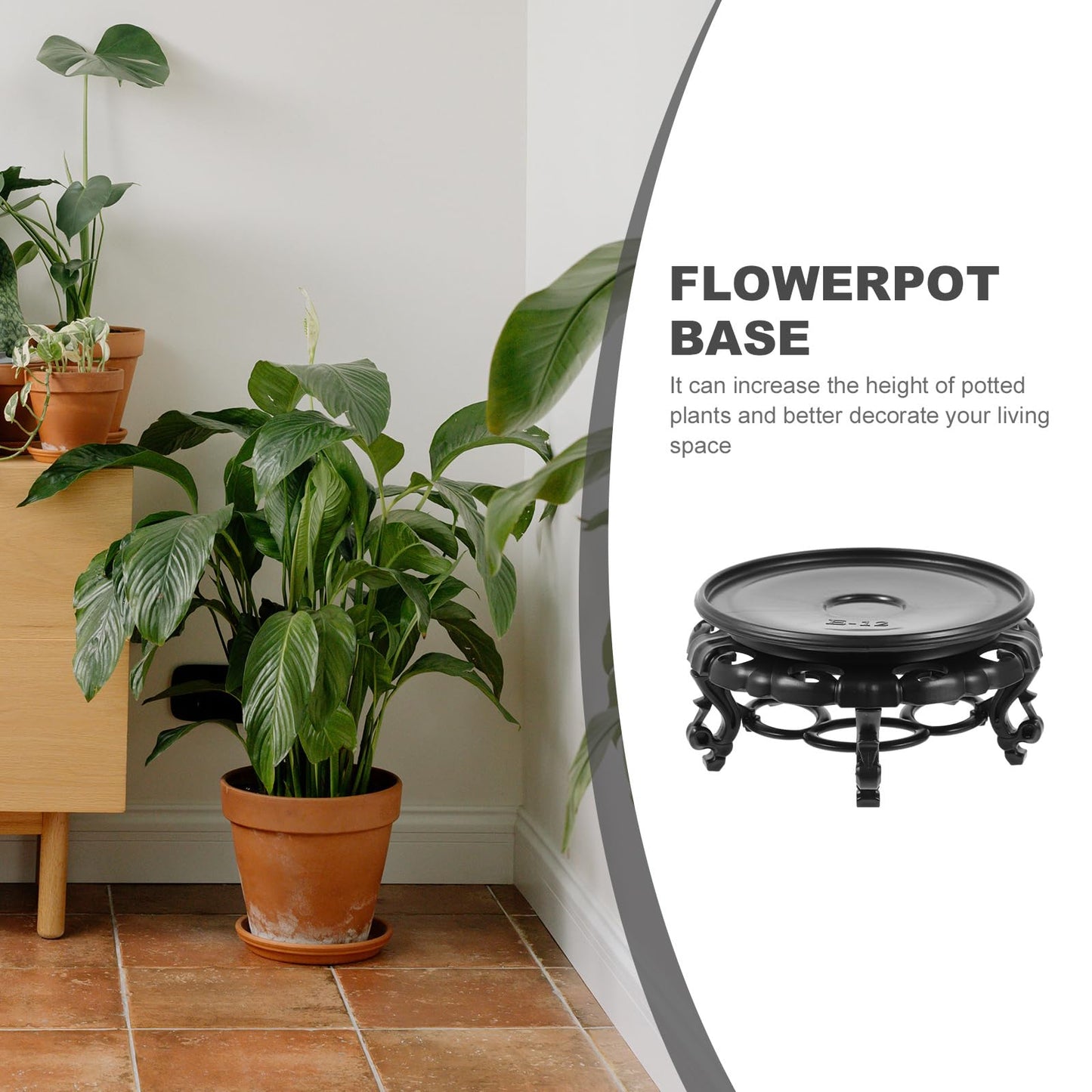 LIFKOME Plant Stand Round Pot Holder Flower Pot Stand Small Fish Tank Base Holder Heavy Duty Potted Stand for Home Balcony Garden
