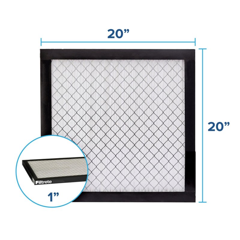 Filtrete 20x20x1 AC Furnace Air Filter, MERV 14, MPR 2500, High Performance Premium Allergen, Ultrafine Particles, Bacteria & Virus Filter, CERTIFIED Asthma & Allergy Friendly, 4-Pack