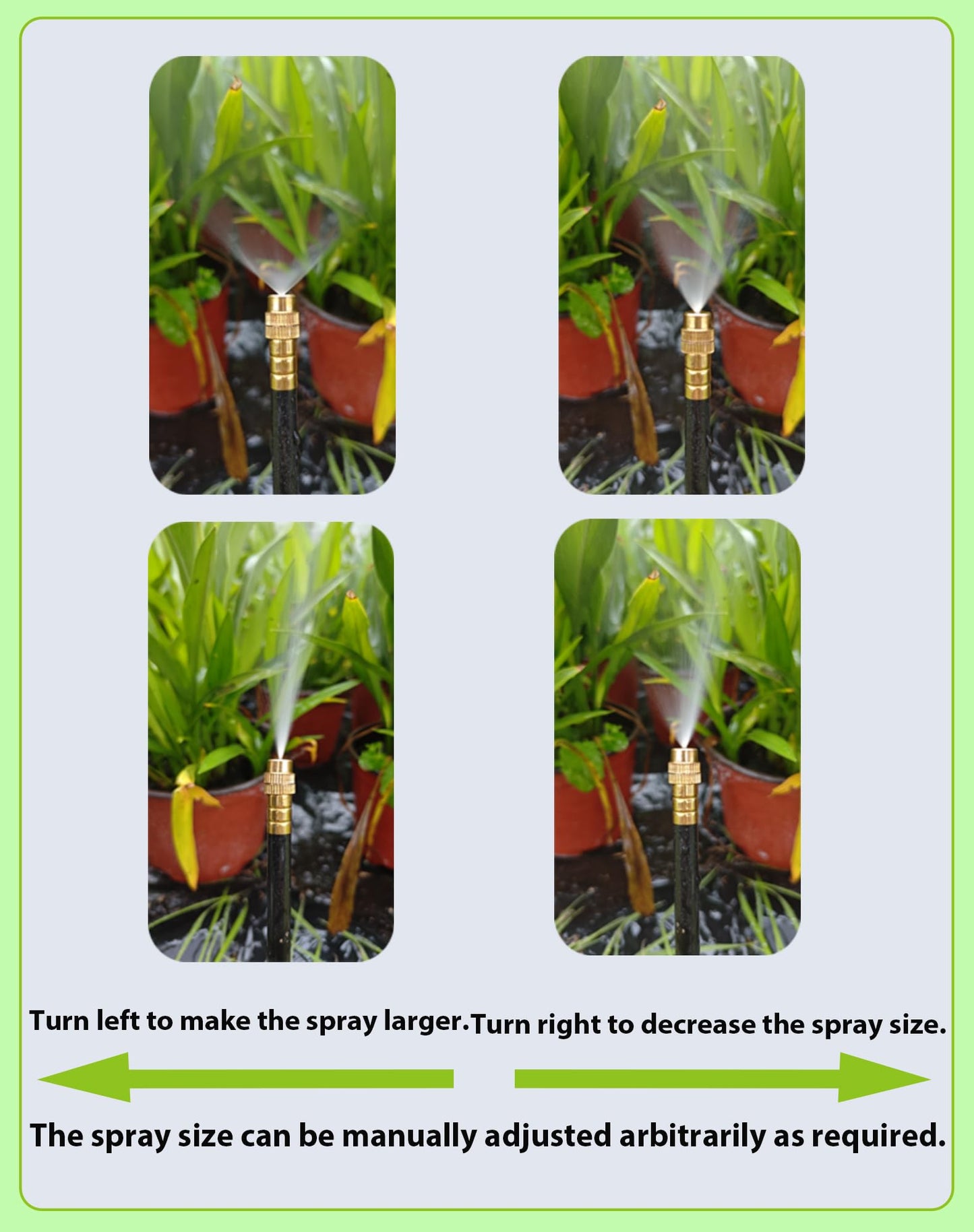 Drip Irrigation System,Automatic Garden Watering System,360° Adjustable Spray Sprinkler Kit, Easy Installation No Tools, Fine Mist Watering for Garden,Patio,Potted Plants,Courtyard Watering System