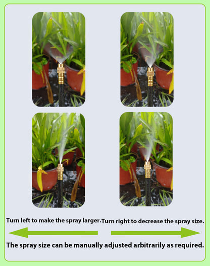 Drip Irrigation System,Automatic Garden Watering System,360° Adjustable Spray Sprinkler Kit, Easy Installation No Tools, Fine Mist Watering for Garden,Patio,Potted Plants,Courtyard Watering System
