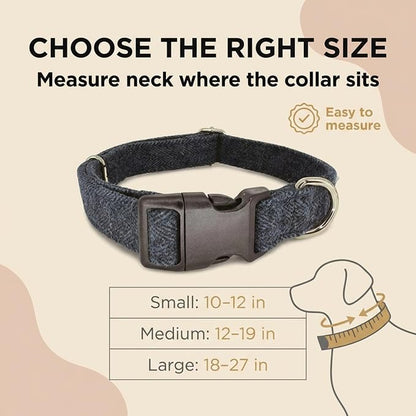 Gracie To The Rescue Wool Dog Collar - Hypoallergenic, Odor Resistant, Supports Dog Rescues