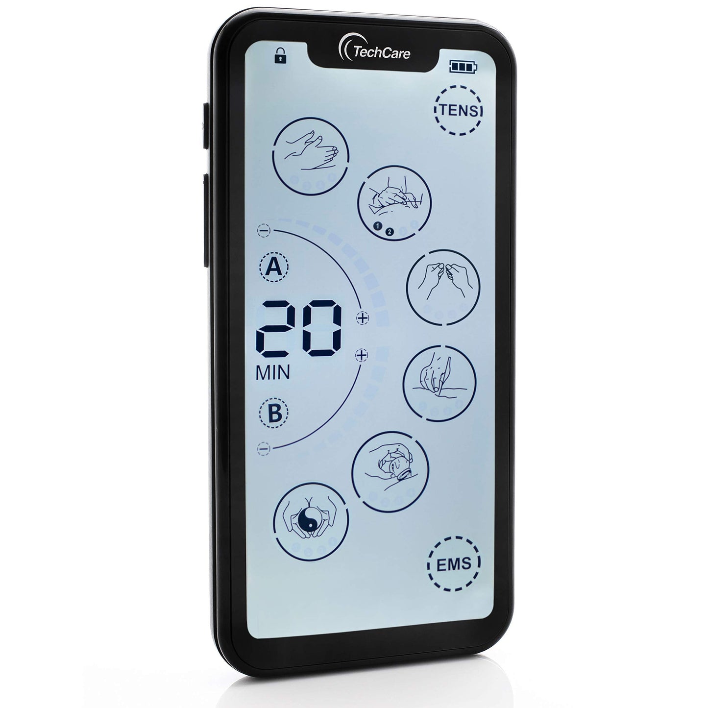 Tens Unit Muscle Stimulator 24 Massage Mode Tens EMS Machine Device Touchscreen Massager Intensity Deep Tissue Shoulder Pain Relief Sciatica Tendonitis Plantar Fasciitis