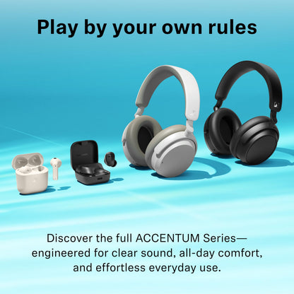 Sennheiser ACCENTUM Open Wireless Earbuds - Open Ear Buds Design, Dynamic Sound & Bluetooth 5.3, IPX4 Splash Protection, 28 Hours Battery Life, USB-C Charging Case, Music, Phone Calls, Travel, Black