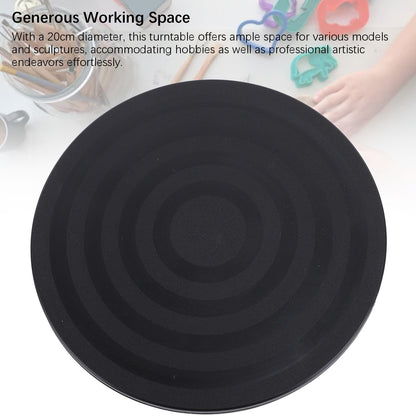 20cm Diameter Heavy Duty Rotating Swivel Stand Lazy Susan with Steel Ball Bearings for Model Base Rotating Plants Crafts Stand Monitor TV Monitors Potted Plants