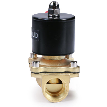 U.S. Solid Smart Solenoid Valve - 3/4 Inch Wi-Fi APP-Controlled Brass Solenoid Valve, 110V AC