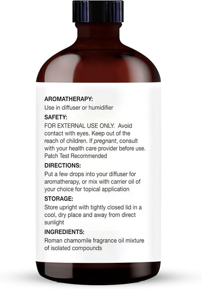 Majestic Pure Essential Oil with Glass Dropper - 100% Pure and Natural - Essential Oils for Diffuser, Aromatherapy, Soap and Candle Making, Chamomile Essential Oil, Chamomile Oil, 4 Fl Oz