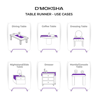 Classic Linen™ by D'Moksha Ivory Table Runner 48 Inches, 100% Pure Linen, Coffee Table Runner, 14 x 48 Inch for Dresser Tables- Summer