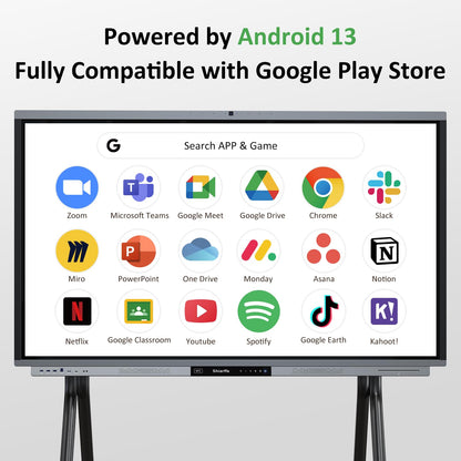 Shiarffe R9 Smart Board 75 Inch 4K Interactive Whiteboard