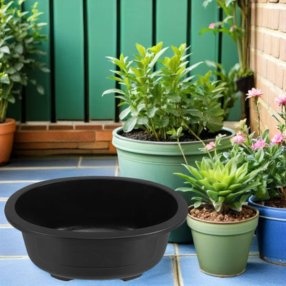 Toddmomy 2pcs Large Oval Planting Pots for Indoor and Outdoor Gardening Reusable Flower Planters with Modern Design for Home Balcony Garden Decoration