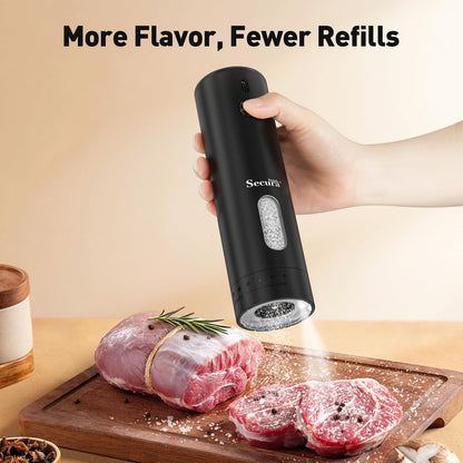 Secura Brands Electric Salt and Pepper Grinder, Black