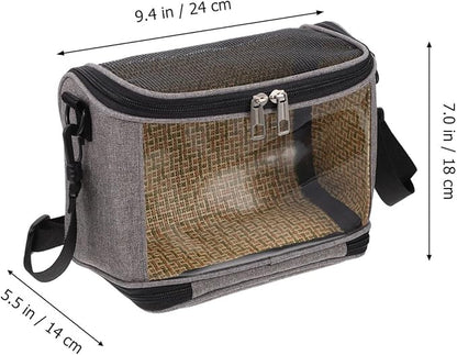 Balacoo Bird Carrier Bag, Breathable Pet Travel Carrier Backpack, Parrot Cockatiel Travel Bag for Lovebirds Conures Canary & Small Animal