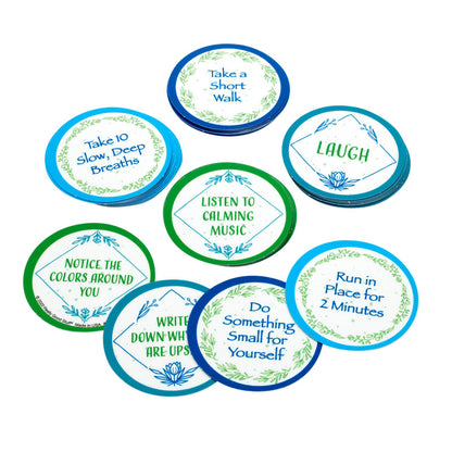 Really Good Stuff Classroom Chill Chips – Set of 40 – Help Kids Feel Calm and Focused – Practice Calming, Relaxing, & Resetting Strategies– Social-Emotional Learning – SEL for The Home and Classroom