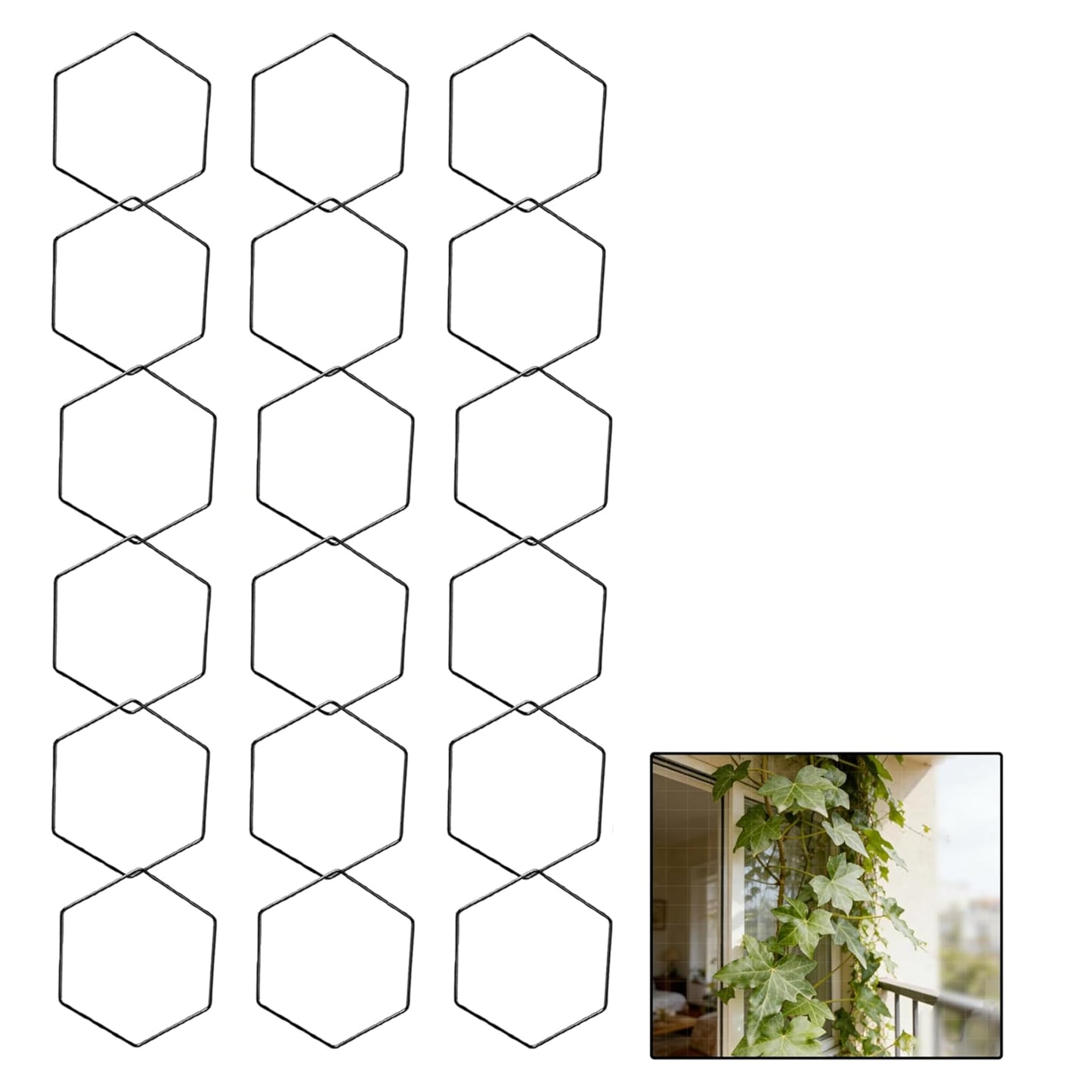 Wall Trellis Indoor, Garden Trellis Plant Accessories Sturdy Wall Trellis for Indoor Climbing Plants, Practical Plant Accessories with Stable Support for Pothos, Ivy, Monstera & More Houseplants