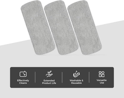Click Clean 3-Pack Replaceable Felt Pads, Magnetic Whiteboard Eraser Felt Pads, Designed for Click Clean Replaceable Dry Erase Board Eraser, Intended for Classroom, Home and Office Use