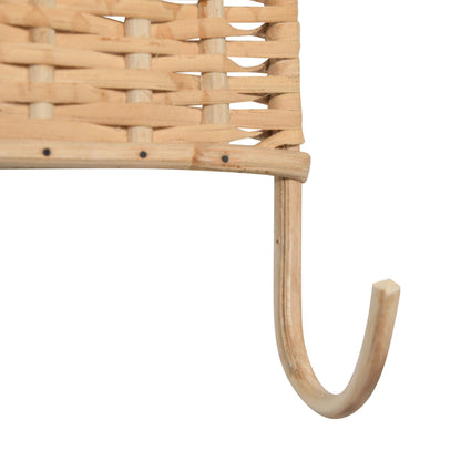 Bloomingville Woven Rattan Wall Hooks, Set of 2