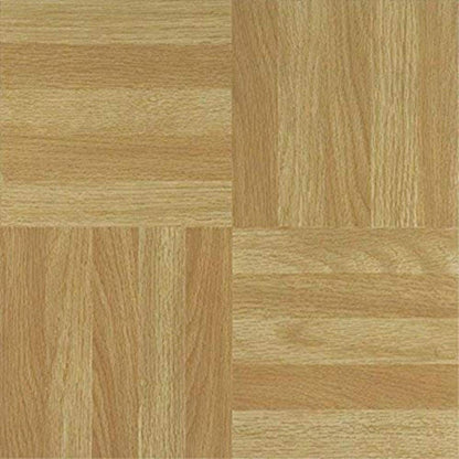 Tivoli Self Adhesive Vinyl Floor Tiles, 45 Tiles - 12" x 12", Light Oak Plank-Look - Peel & Stick, DIY Flooring for Kitchen, Dining Room, Bedrooms, Basements & Bathrooms by Achim Home Decor
