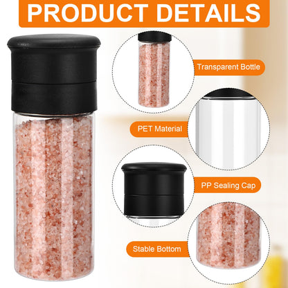 LemonRoad 30 Pcs Plastic Salt and Pepper Grinder Set 3.4 oz Pepper Mill Bulk Refillable Small Spice Bottle Salt and Peppermill Shakers Manual Spice Grinders