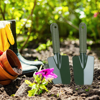 Yaocom 12 Pcs Garden Shovel Trowel Gardening Hand Tools Small Hand Shovels for Digging Metal Trowel Spade with Plastic Handle Anti Slippery for Lawn Yard Home Farm Planting
