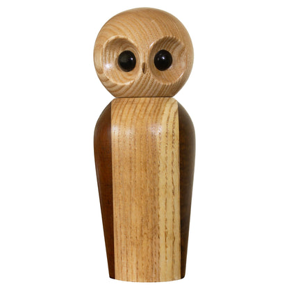 Rock & Branch Owl Refillable Pepper Grinder, Manual Pepper Mill with Ceramic Grinder and Adjustable Coarseness