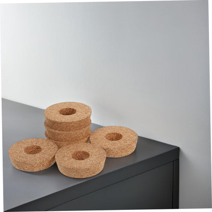 KESYOO 6pcs Cork Lids with Center Hole for Hydroponic Glass Ventilated Stopper for Terrarium and Vase Use Decorative and Functional Plant Accessory