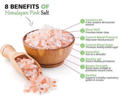 Anna and Sarah Himalayan Pink Rock Salt in Jar, 5 Lbs