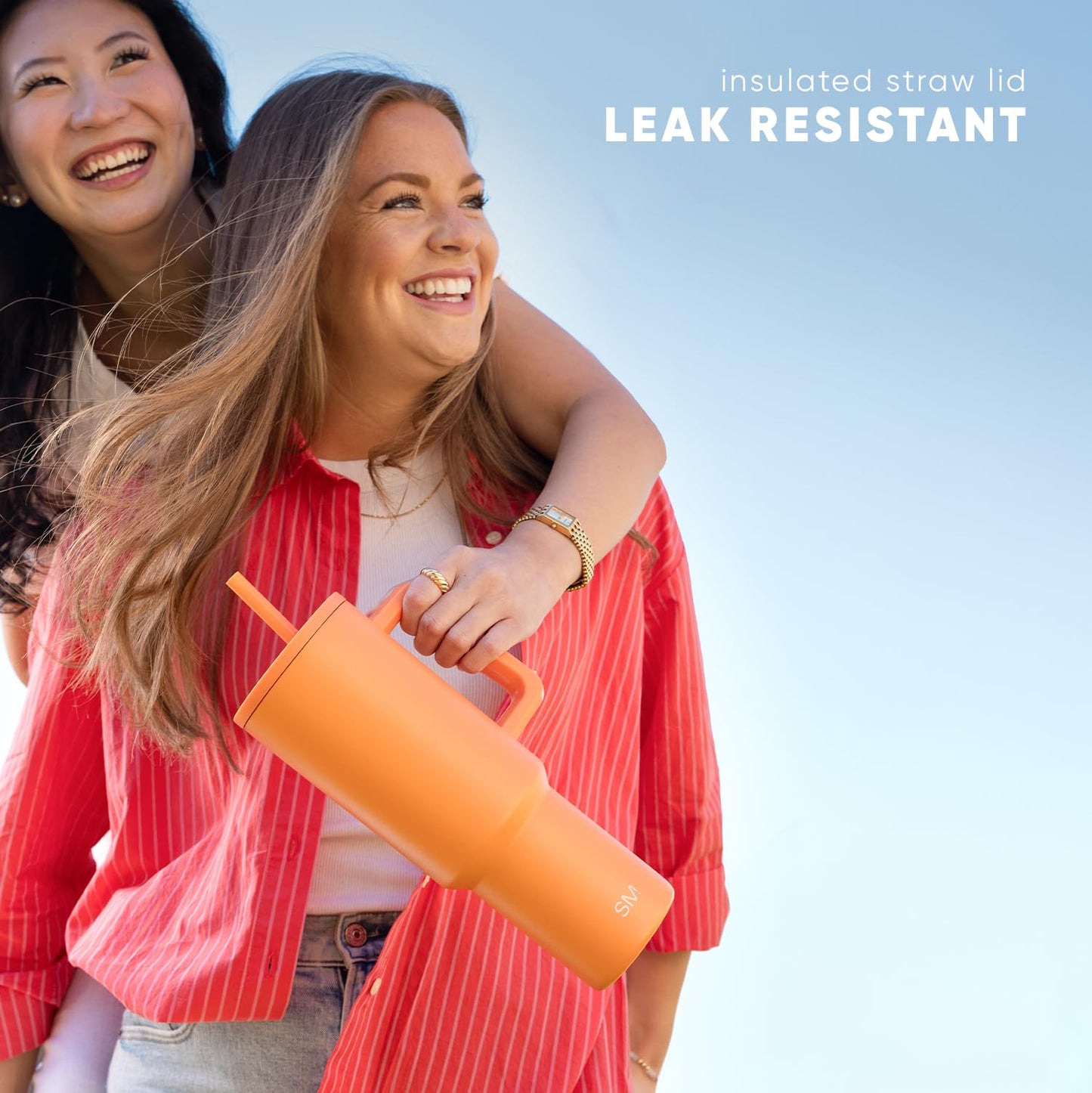 Simple Modern Halloween 40 oz Trek Tumbler with Handle and Straw Lid | Cup Holder Friendly Insulated Stainless Steel Travel Mug | Jack-O-Lanterns