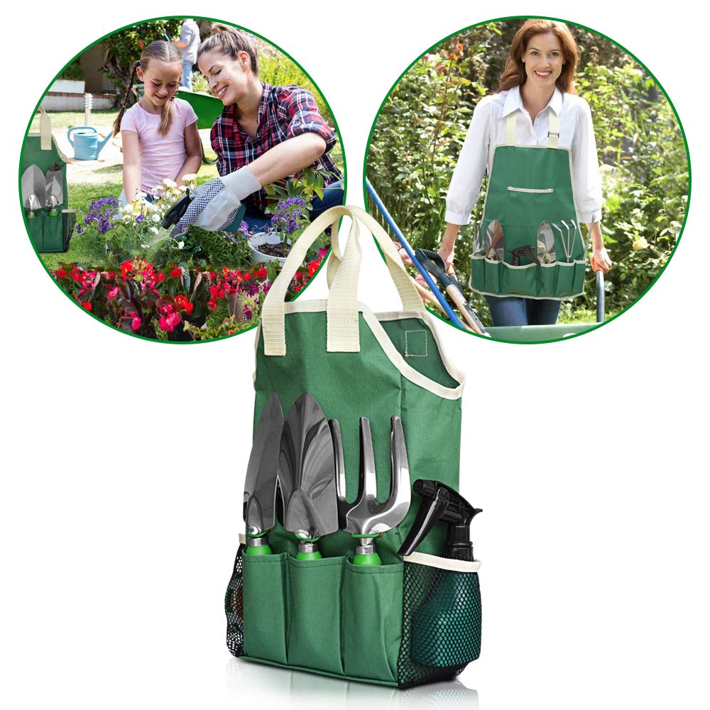 GardenHOME 11-Piece Gardening Tool Set – Garden Kit with Tote Bag, Apron & Accessories, Perfect Gardening Gifts for Women, Moms, and Beginners