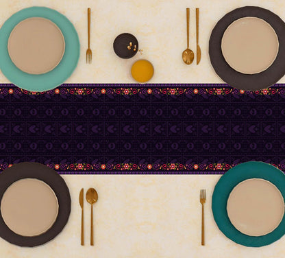 Day of The Dead Table Runner Dia De Los Muertos Tablecloth Mexican Halloween Sugar Skull Home Kitchen Dining Table Decorations 13x90 Inch