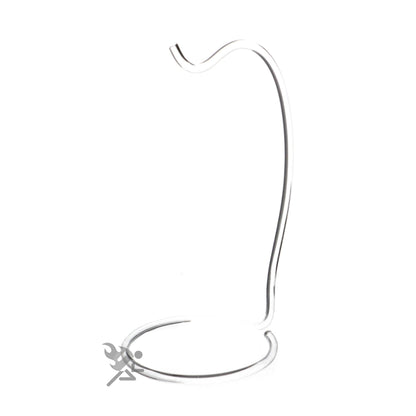OnFireGuy 8" Clear Acrylic Ornament Display Stand Decor Holder Hanger, 2 Pack
