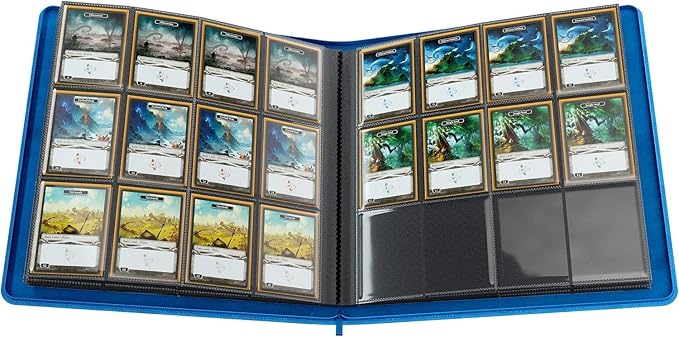 Gamegenic Blue 24-Pocket Zip-Up Album, 480 Card Capacity