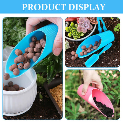 DIYEAH 5pcs Plastic Soil Dig Shovel Set for Gardening and Bonsai Planting Multi-Color Lightweight Soil Scoops for Potted Plants
