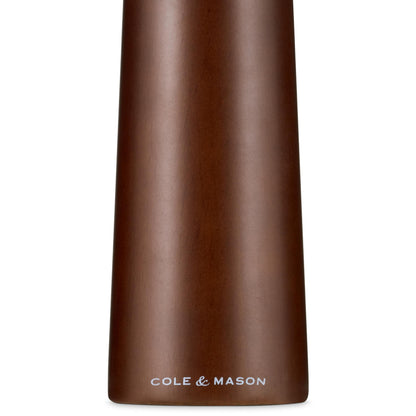 Cole & Mason Millbank Salt Mill, 7" - Salt Grinder with Ultra-Sharp Grinding Mechanism - Flavor-Enhancing Salt Shaker - Refillable Mill with Adjustable Grinding - Chestnut, Salt Mill